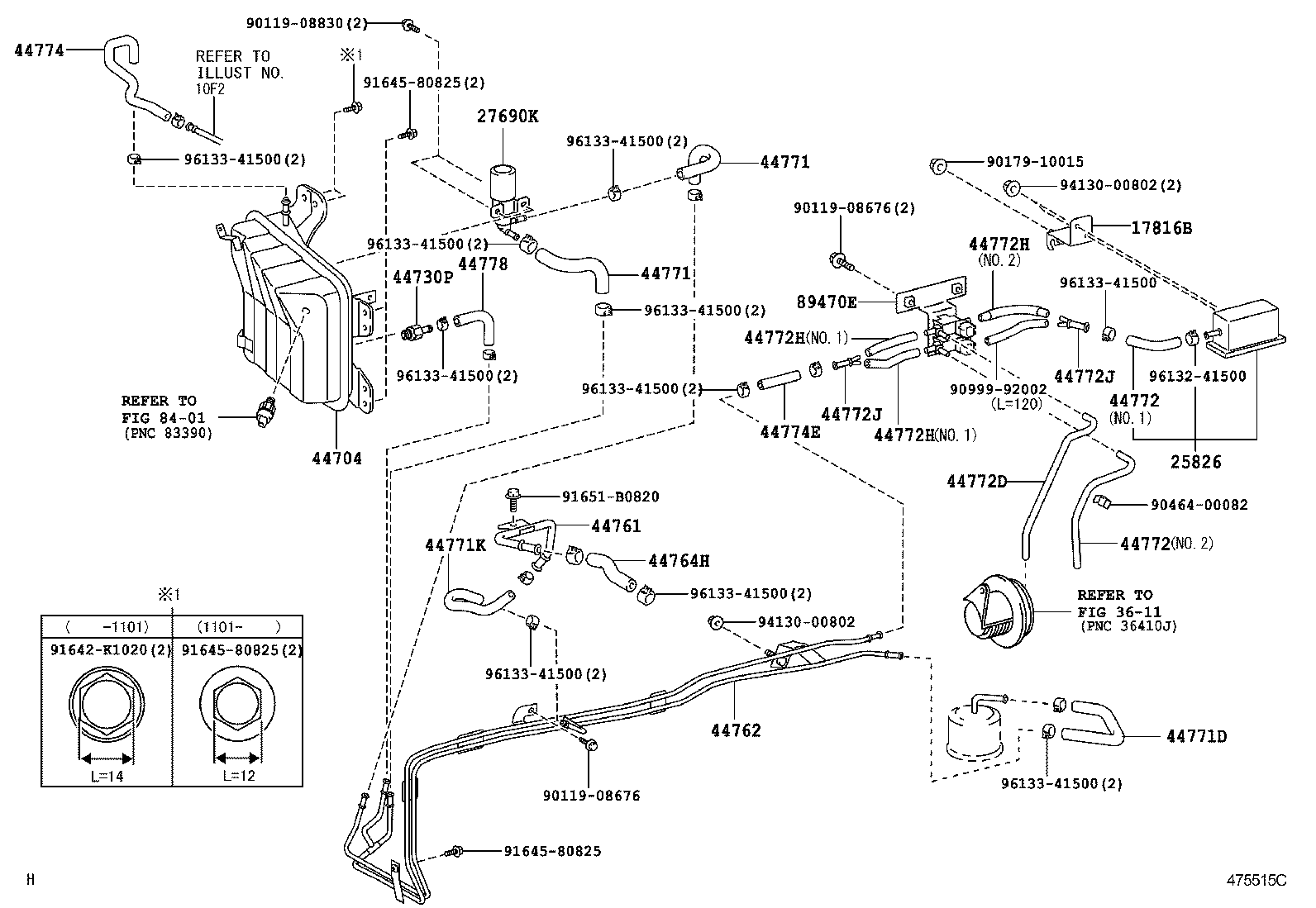 44704-37270 RESERVOIR SUB-ASSY, VACUUM product image