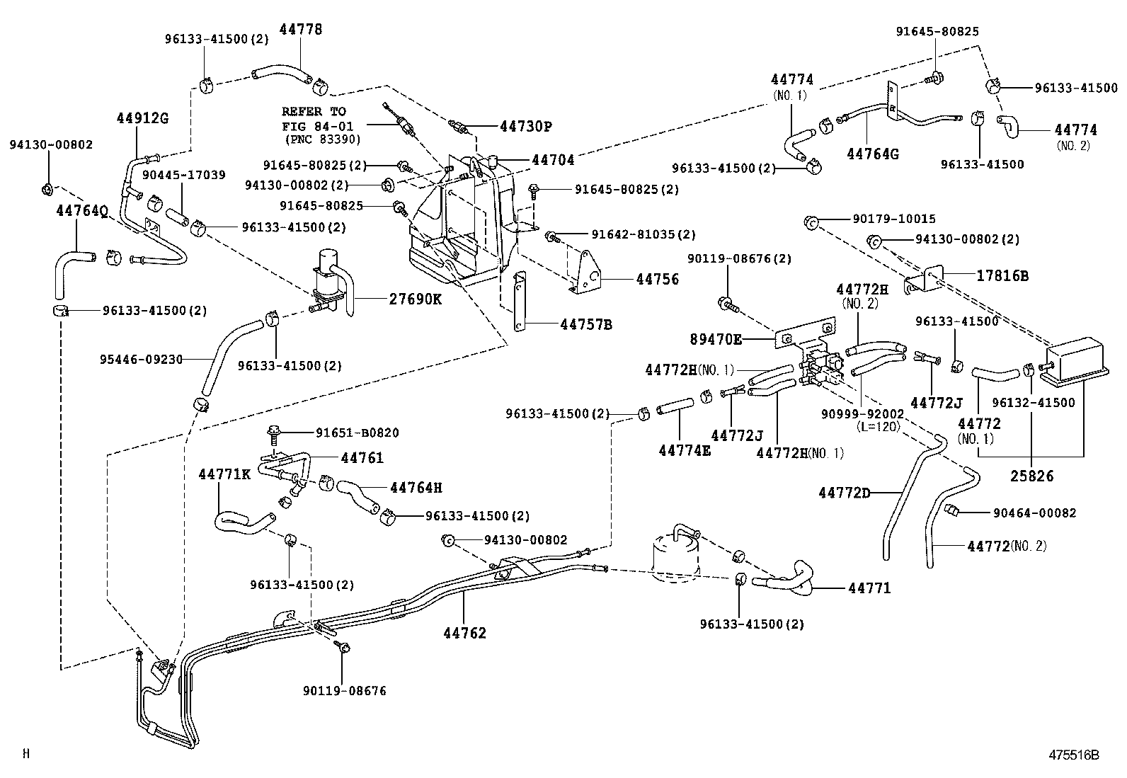 44704-37270 RESERVOIR SUB-ASSY, VACUUM product image