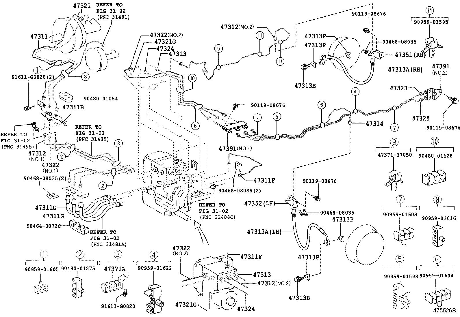 44590-37021 BRACKET ASSY, BRAKE ACTUATOR product image