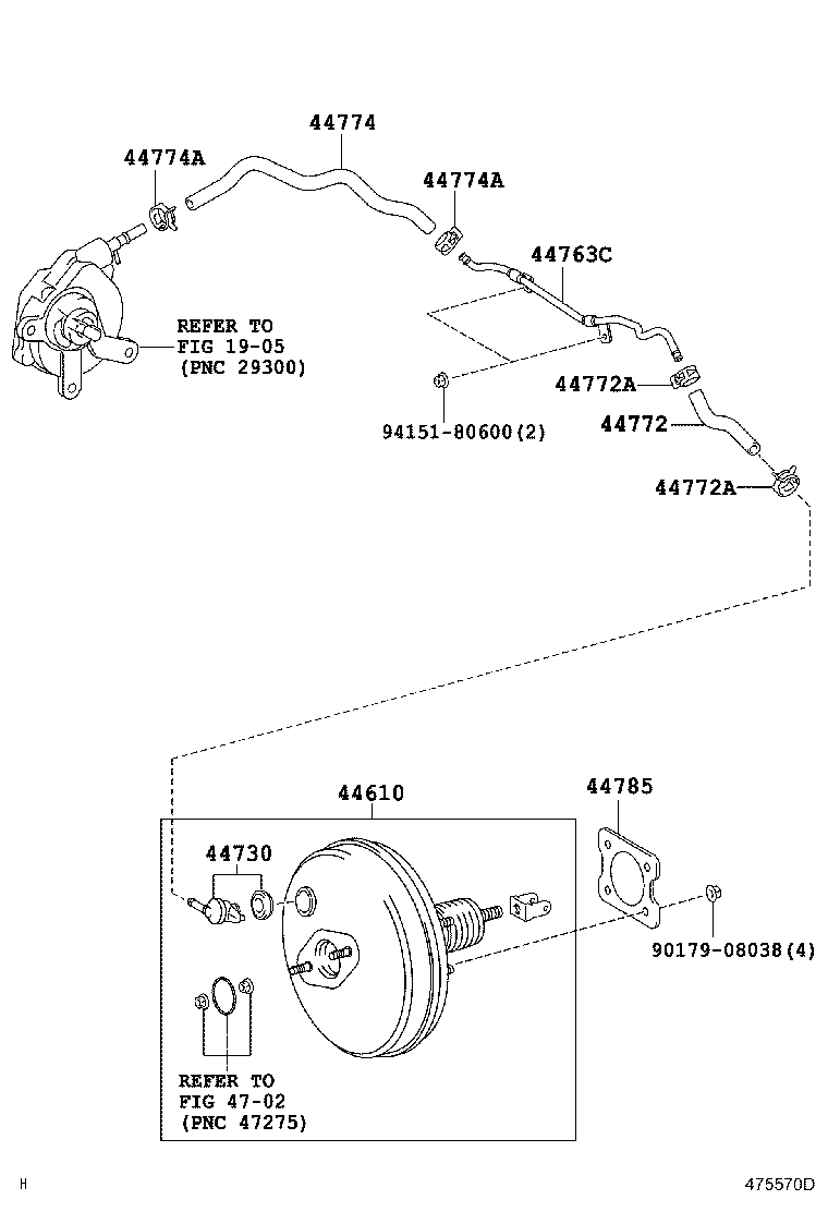 44610-19035 BOOSTER ASSY, BRAKE product image
