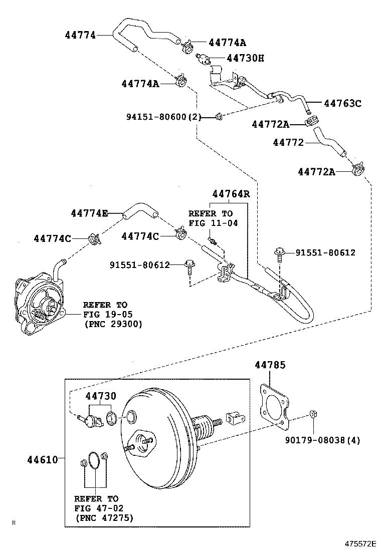 44610-19035 BOOSTER ASSY, BRAKE product image