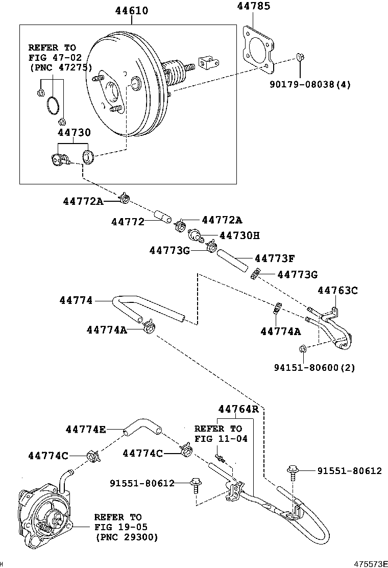 44610-19035 BOOSTER ASSY, BRAKE product image