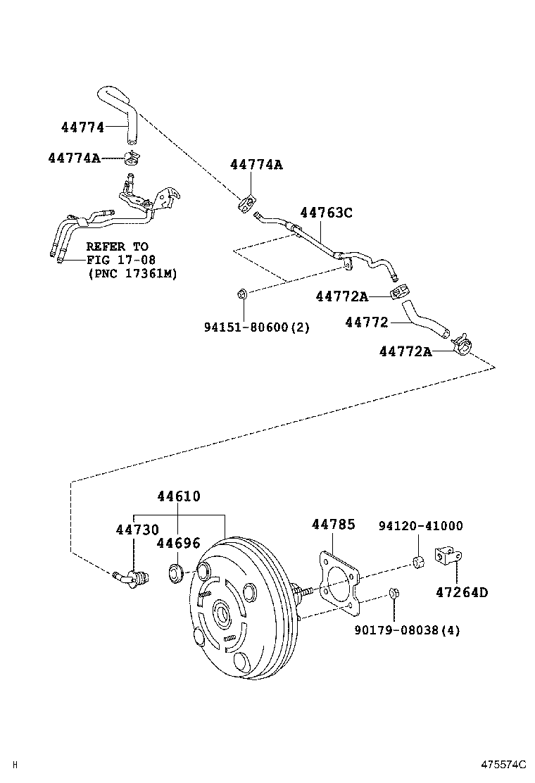 44610-19035 BOOSTER ASSY, BRAKE product image