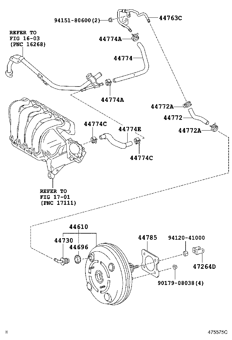 44610-19035 BOOSTER ASSY, BRAKE product image