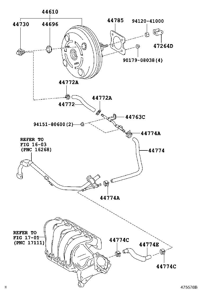 44610-19035 BOOSTER ASSY, BRAKE product image