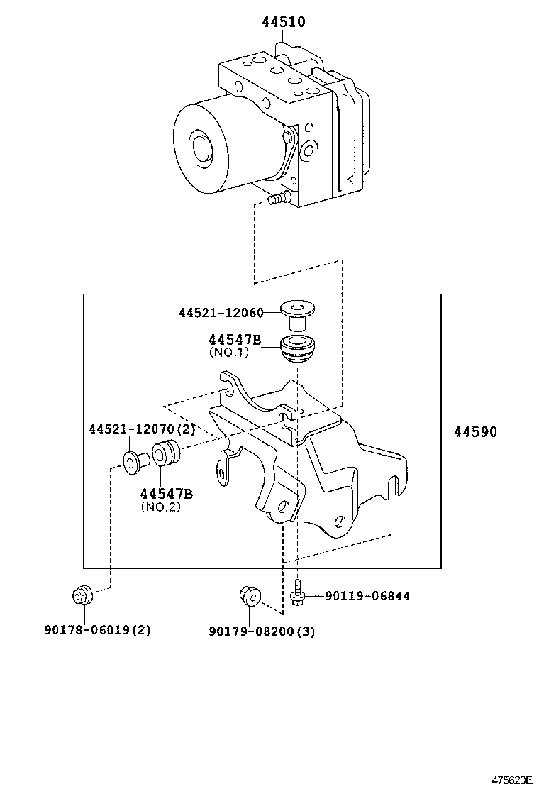 47311-12A20 TUBE, FRONT BRAKE, NO.1 product image