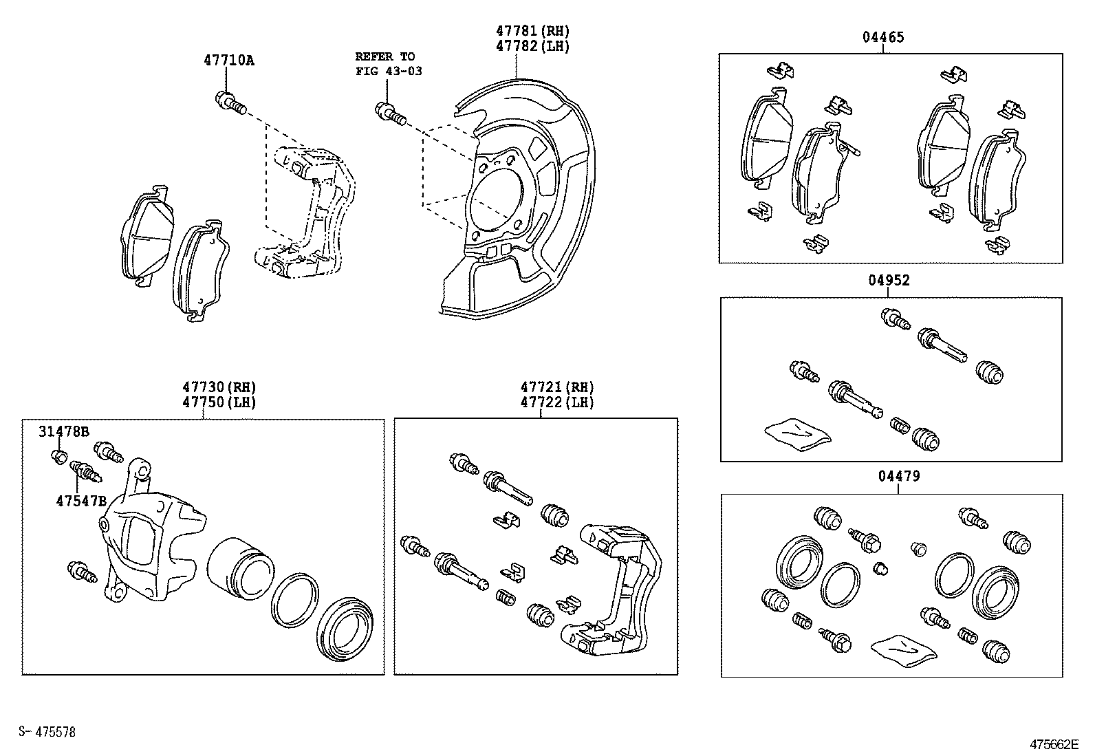 04465-02270 PAD KIT, DISC BRAKE, FRONT product image