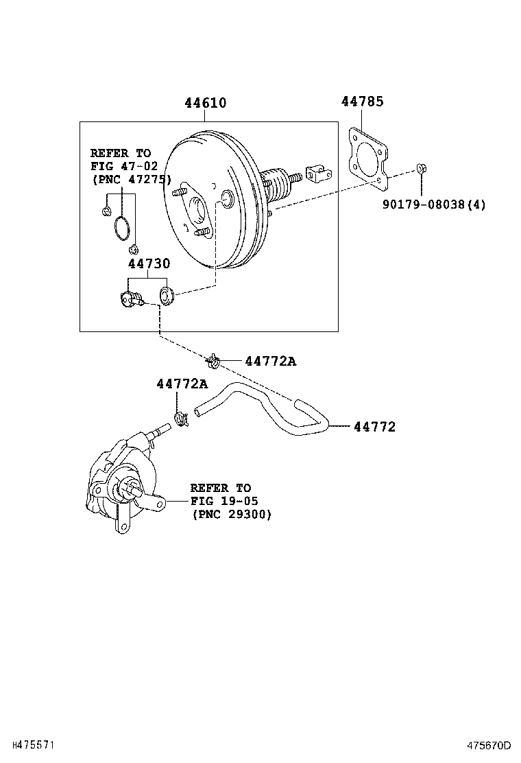 44763-12420 TUBE, HOSE TO HOSE, NO.2 product image