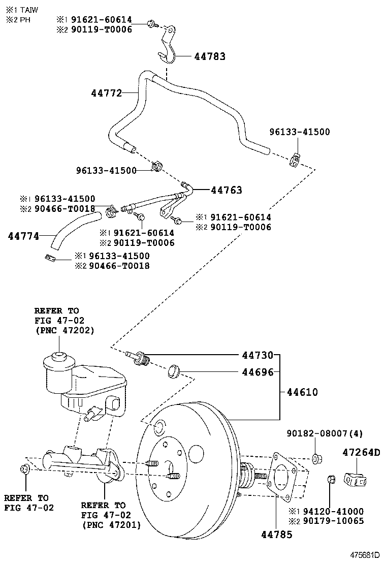 44785-0D020 GASKET, BRAKE BOOSTER product image