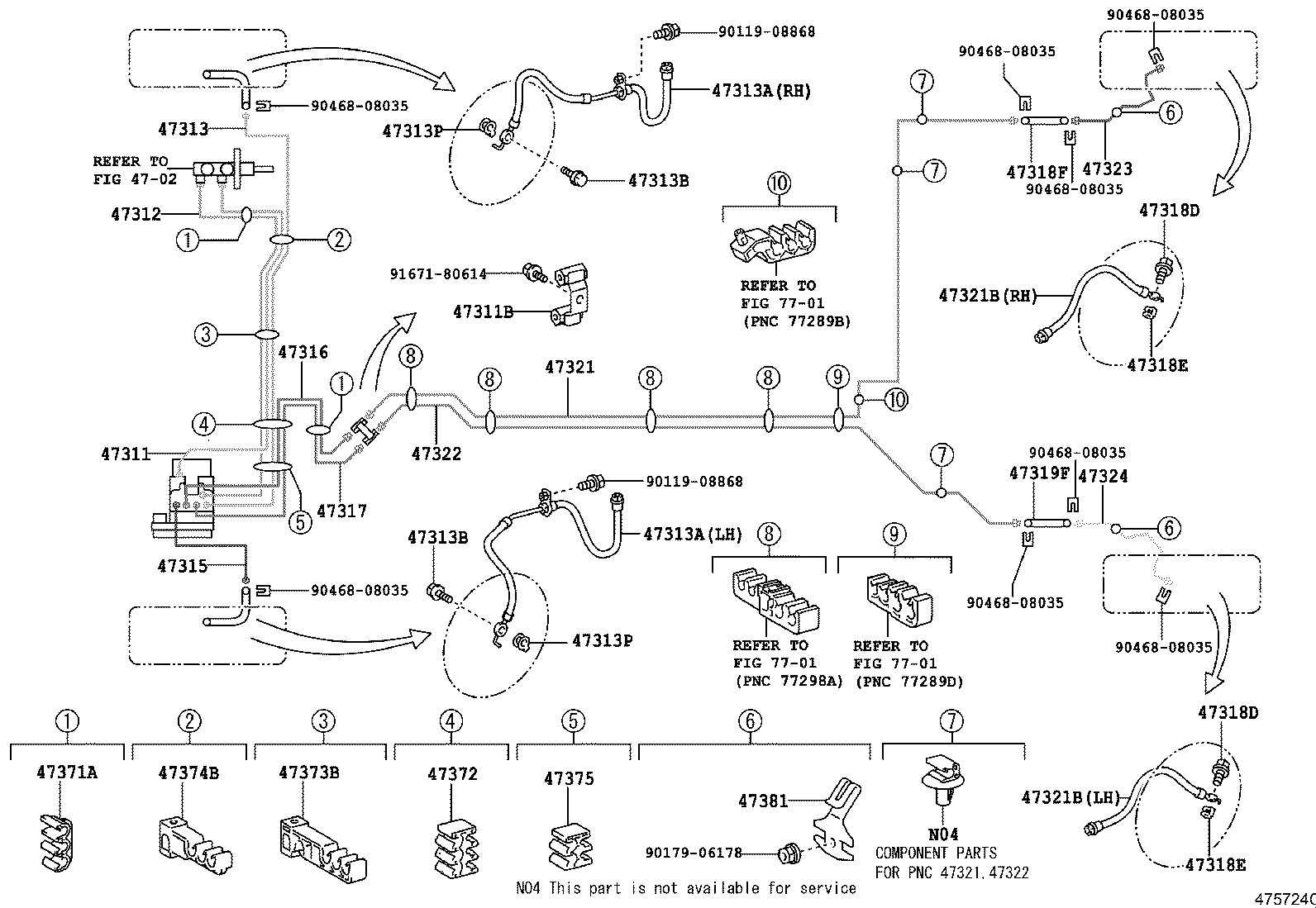 44590-52161 BRACKET ASSY, BRAKE ACTUATOR product image