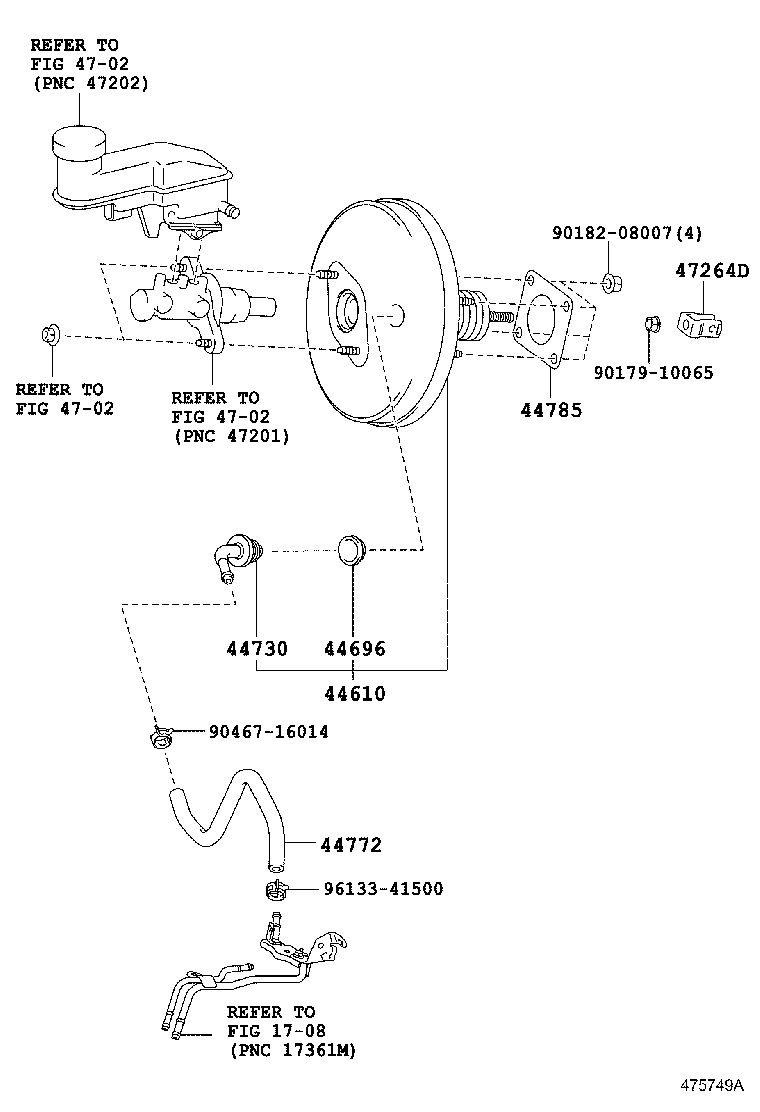 44730-10020 VALVE ASSY, VACUUM CHECK(FOR BRAKE) product image
