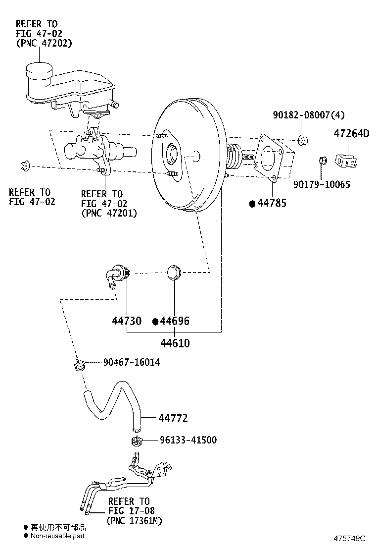 44610-52C80 BOOSTER ASSY, BRAKE product image