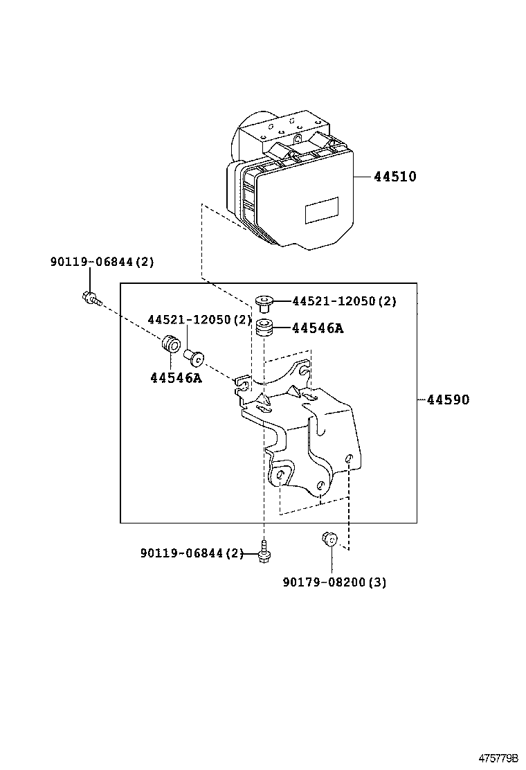 44050-72020 ACTUATOR ASSY, BRAKE product image