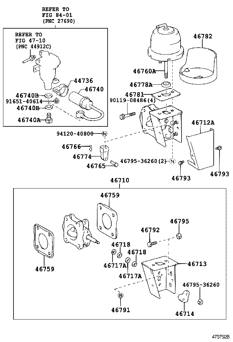 46713-EV010 BRACKET, EXHAUST VALVE product image