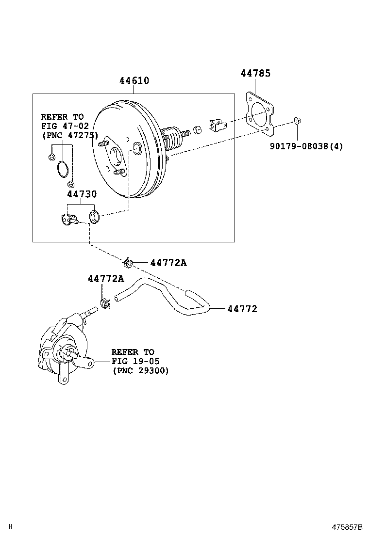 44610-09660 BOOSTER ASSY, BRAKE product image
