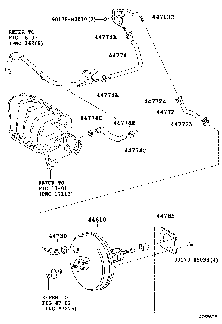 44610-09660 BOOSTER ASSY, BRAKE product image