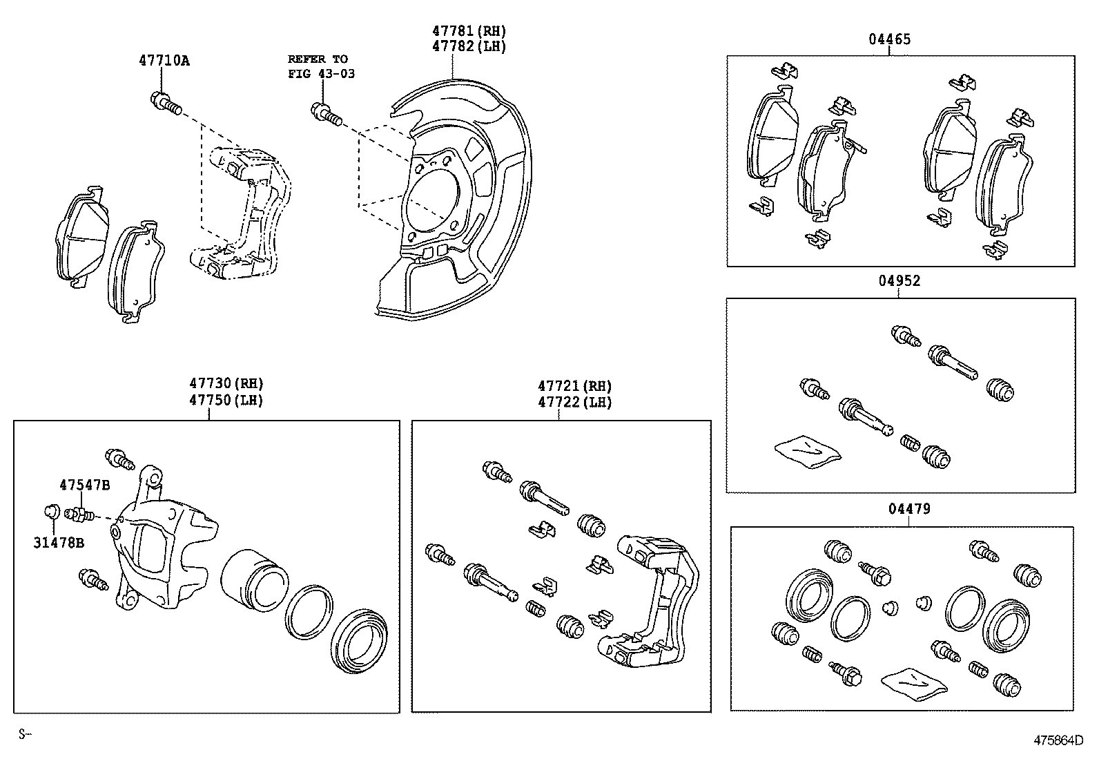 47714-42080 PIN, FRONT DISC BRAKE CYLINDER SLIDE product image