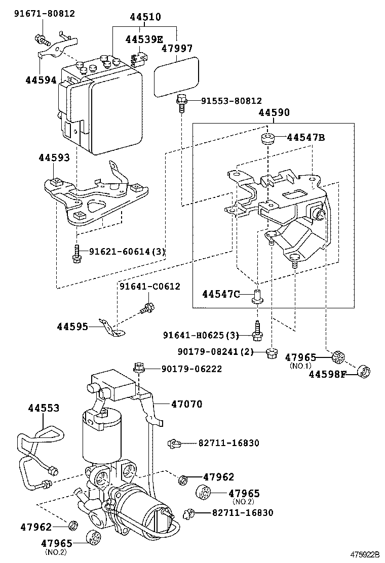 47313-50231 TUBE, FRONT BRAKE, NO.3 product image