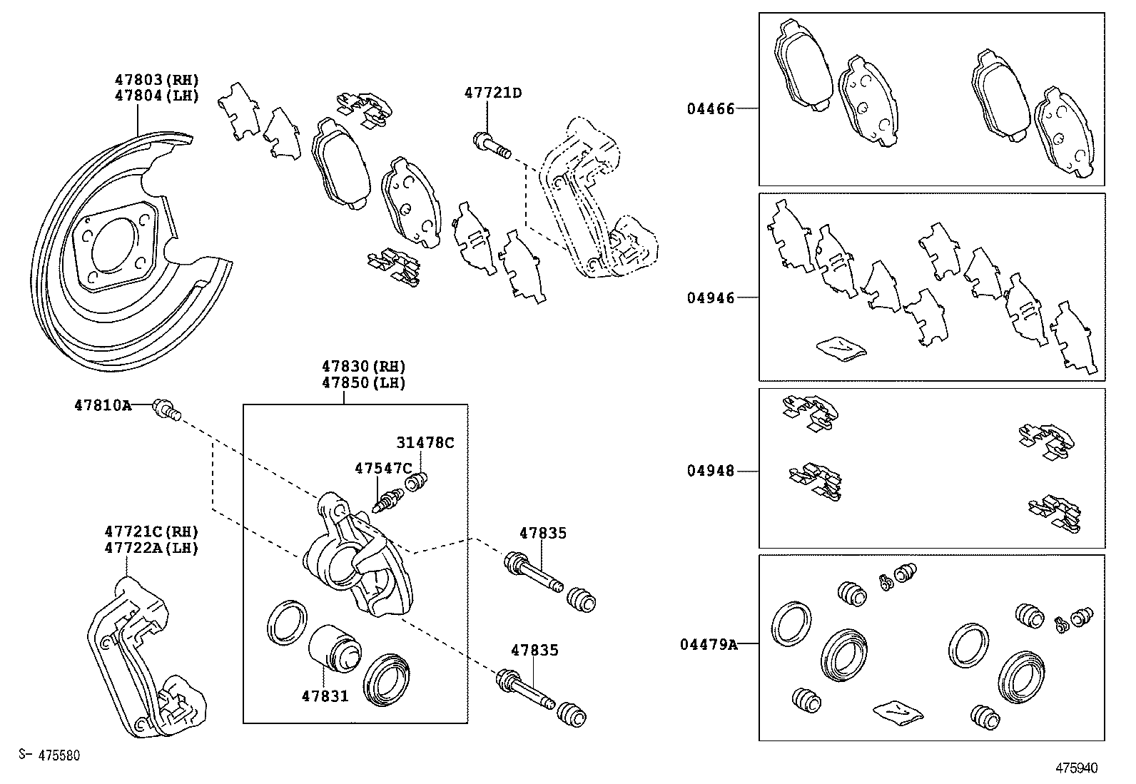 47882-02060 COVER SUB-ASSY, DISC BRAKE DUST, REAR LH product image