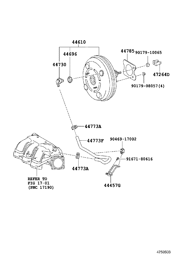 44773-48170 HOSE, UNION TO CHECK VALVE product image