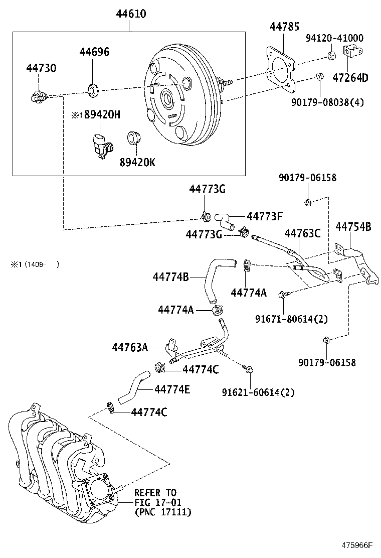 44610-20A01 BOOSTER ASSY, BRAKE product image