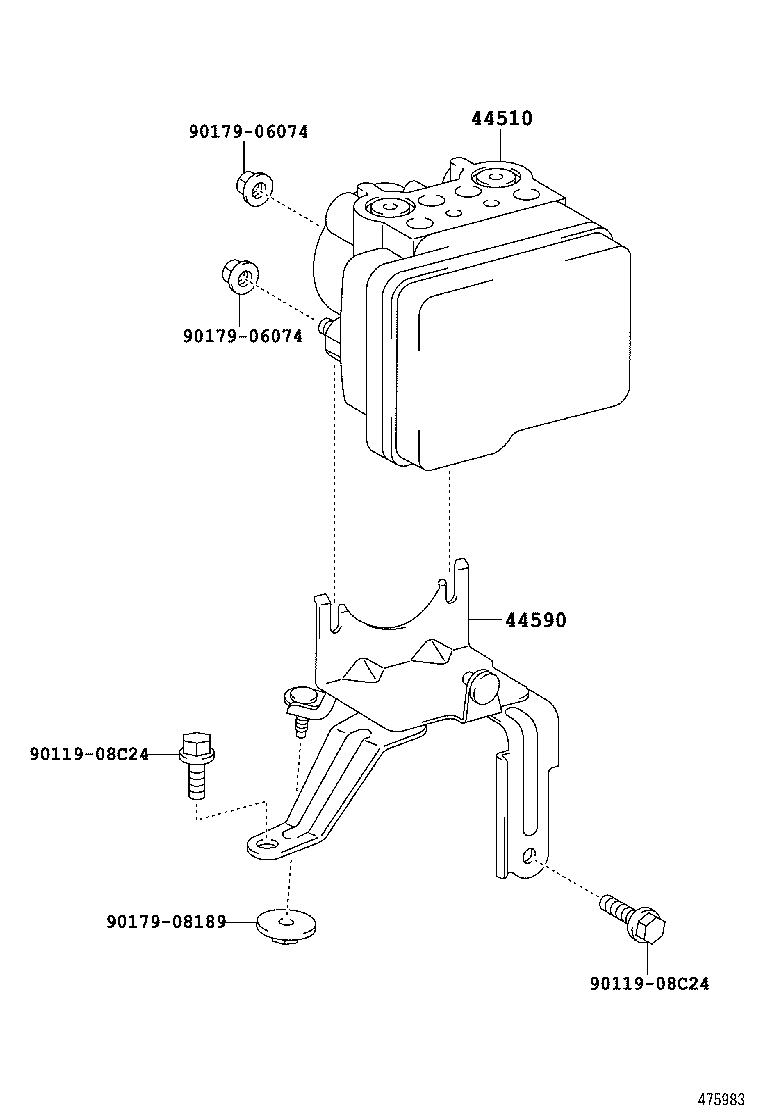 47311-02550 TUBE, FRONT BRAKE, NO.1 product image