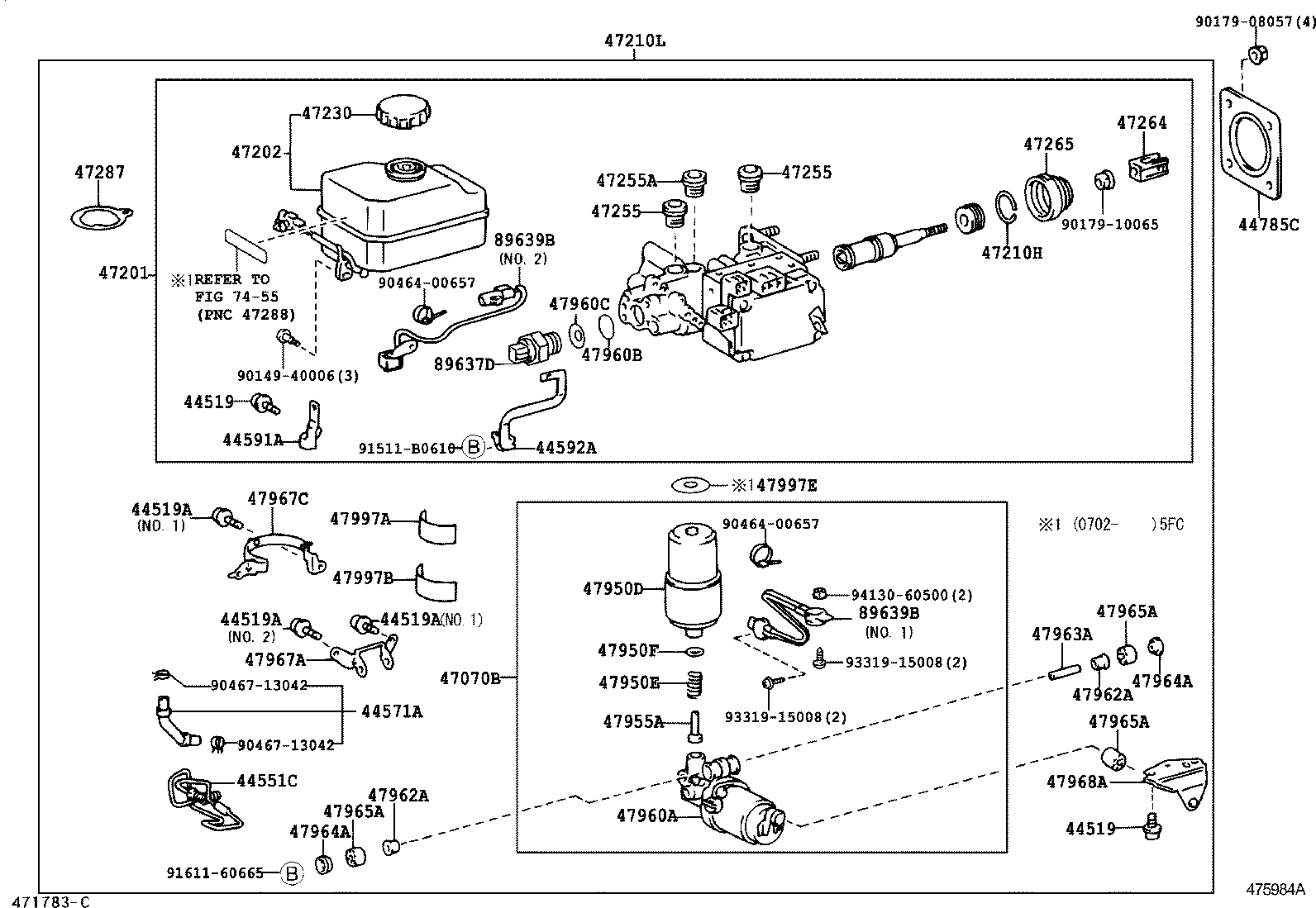44592-60030 BRACKET, BRAKE ACTUATOR, NO.2 product image