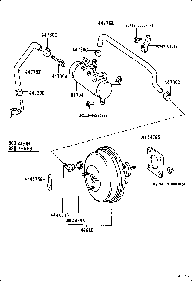 44610-2D260 BOOSTER ASSY, BRAKE product image