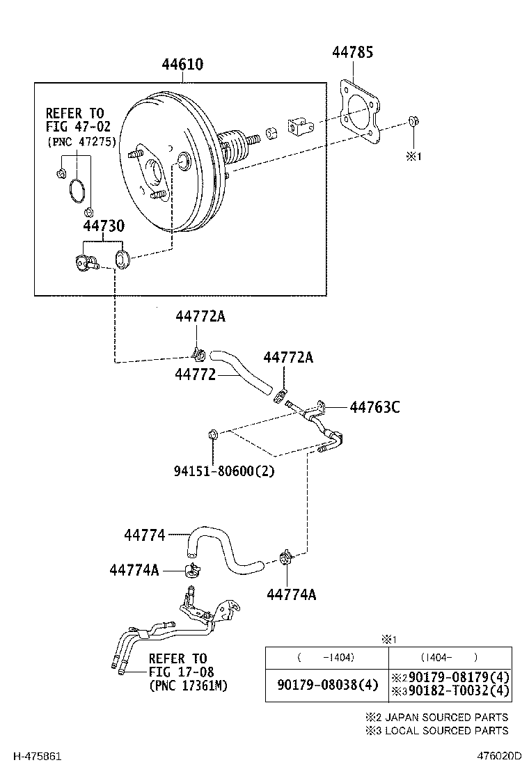 44610-09441 BOOSTER ASSY, BRAKE product image