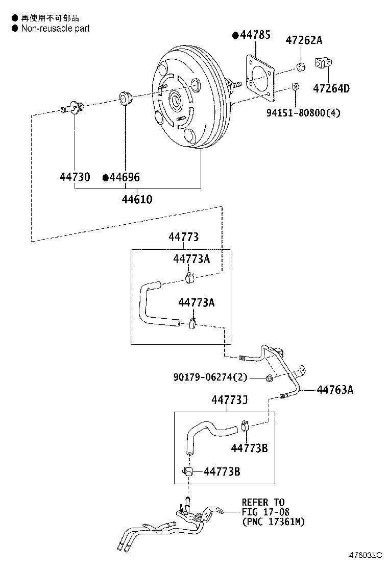 44610-28B01 BOOSTER ASSY, BRAKE product image