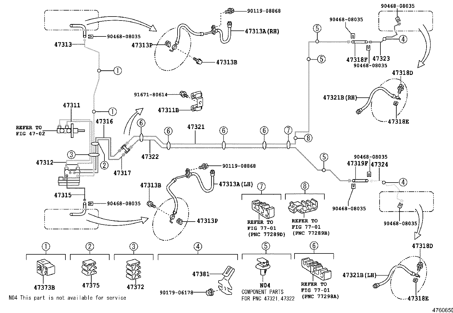 44590-52161 BRACKET ASSY, BRAKE ACTUATOR product image