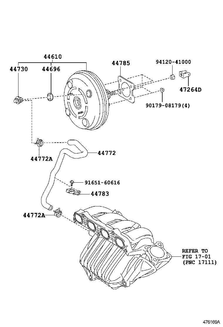 44610-72011 BOOSTER ASSY, BRAKE product image