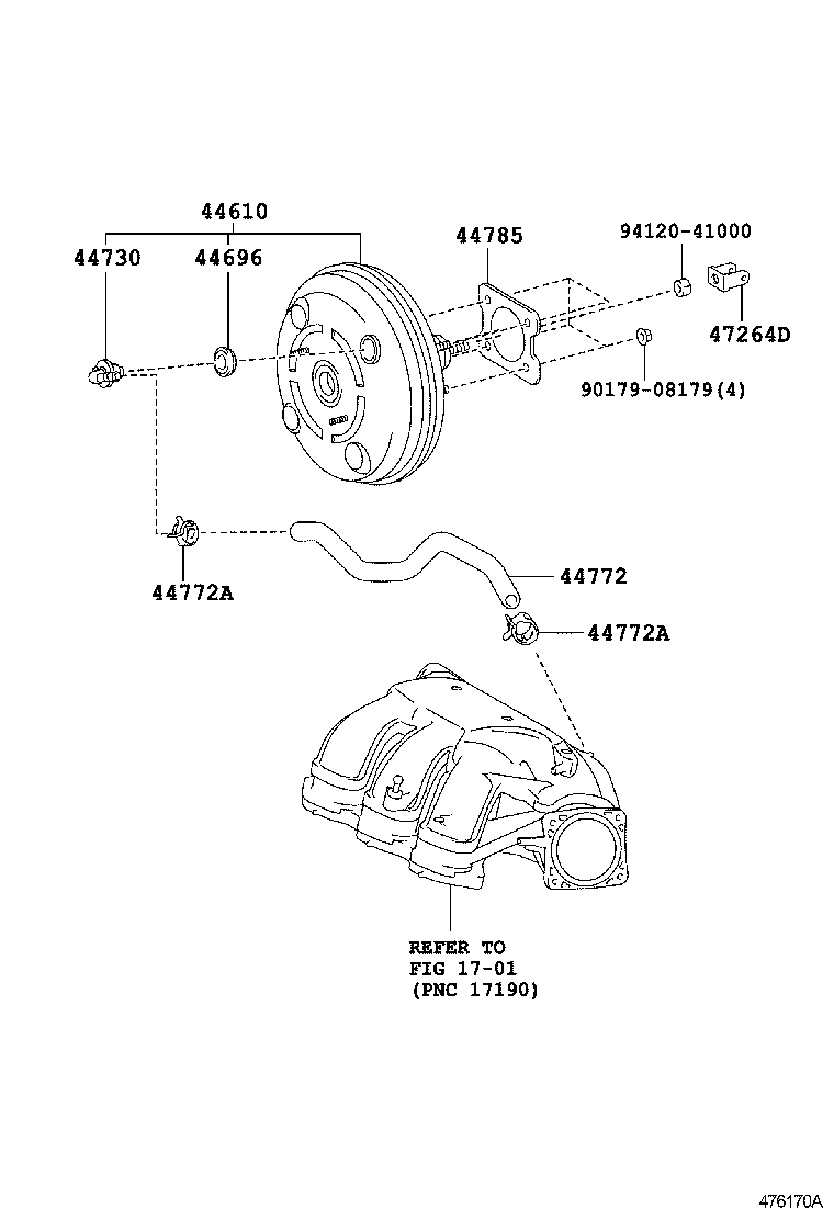 44610-72011 BOOSTER ASSY, BRAKE product image