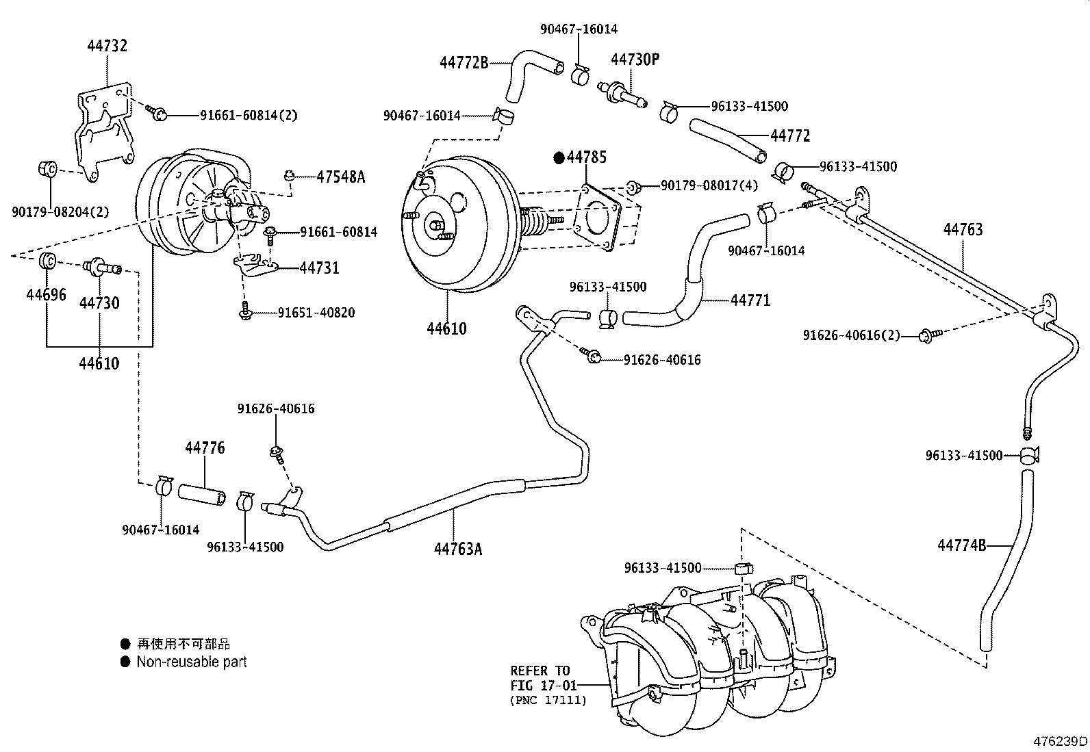 44610-43010 BOOSTER ASSY, BRAKE product image