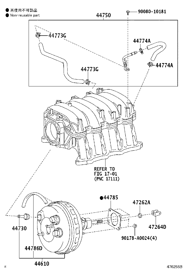 Toyota 44610-0C101 BOOSTER ASSY, BRAKE
