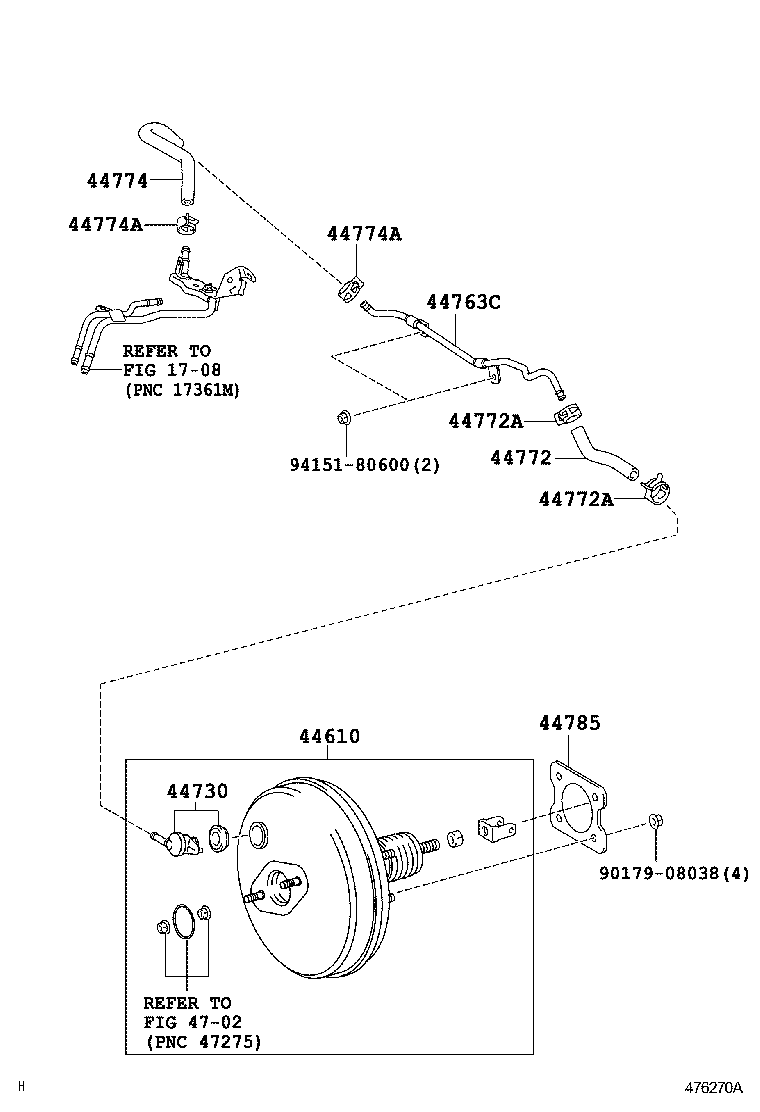 44610-09460 BOOSTER ASSY, BRAKE product image