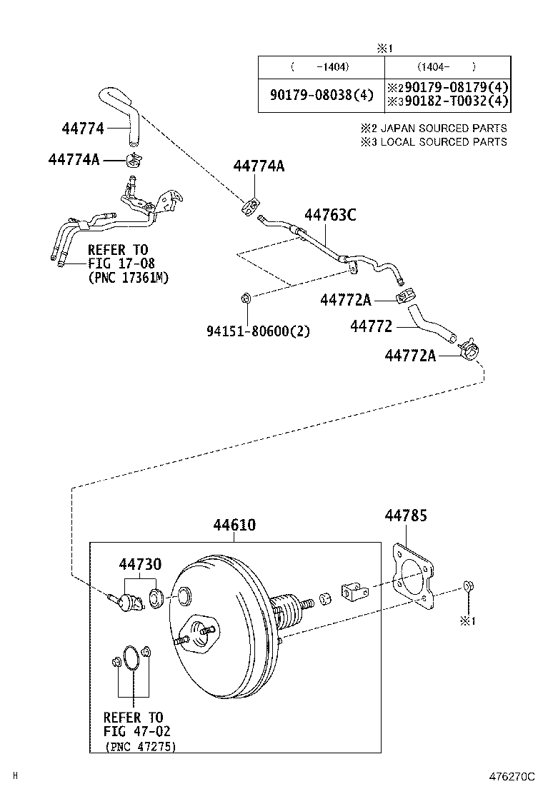 44610-09441 BOOSTER ASSY, BRAKE product image