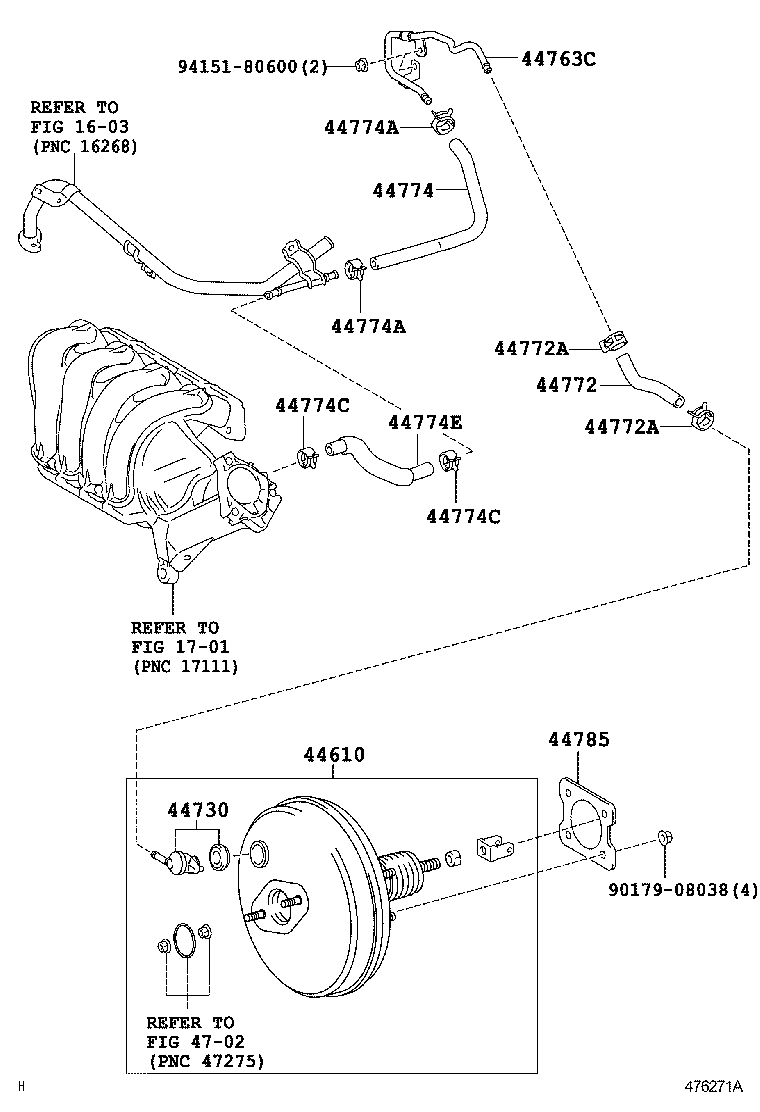 44610-09460 BOOSTER ASSY, BRAKE product image