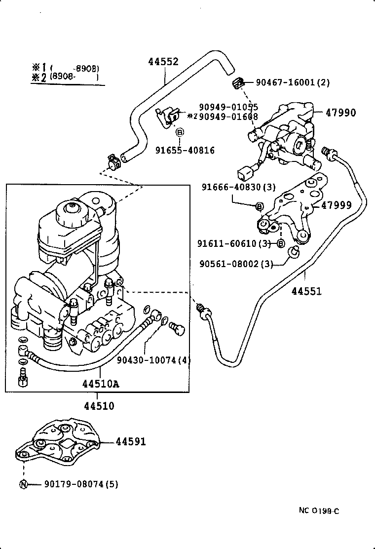 47311-30410 TUBE, FRONT BRAKE, NO.1 product image