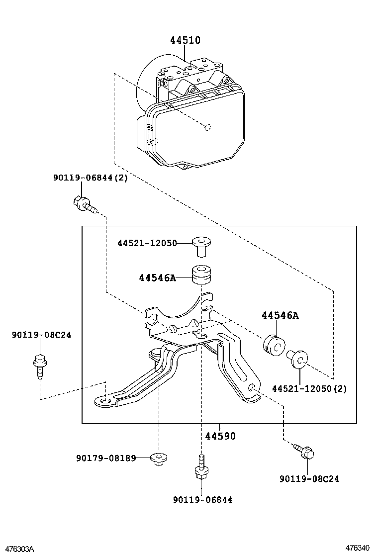 47311-12A90 TUBE, FRONT BRAKE, NO.1 product image