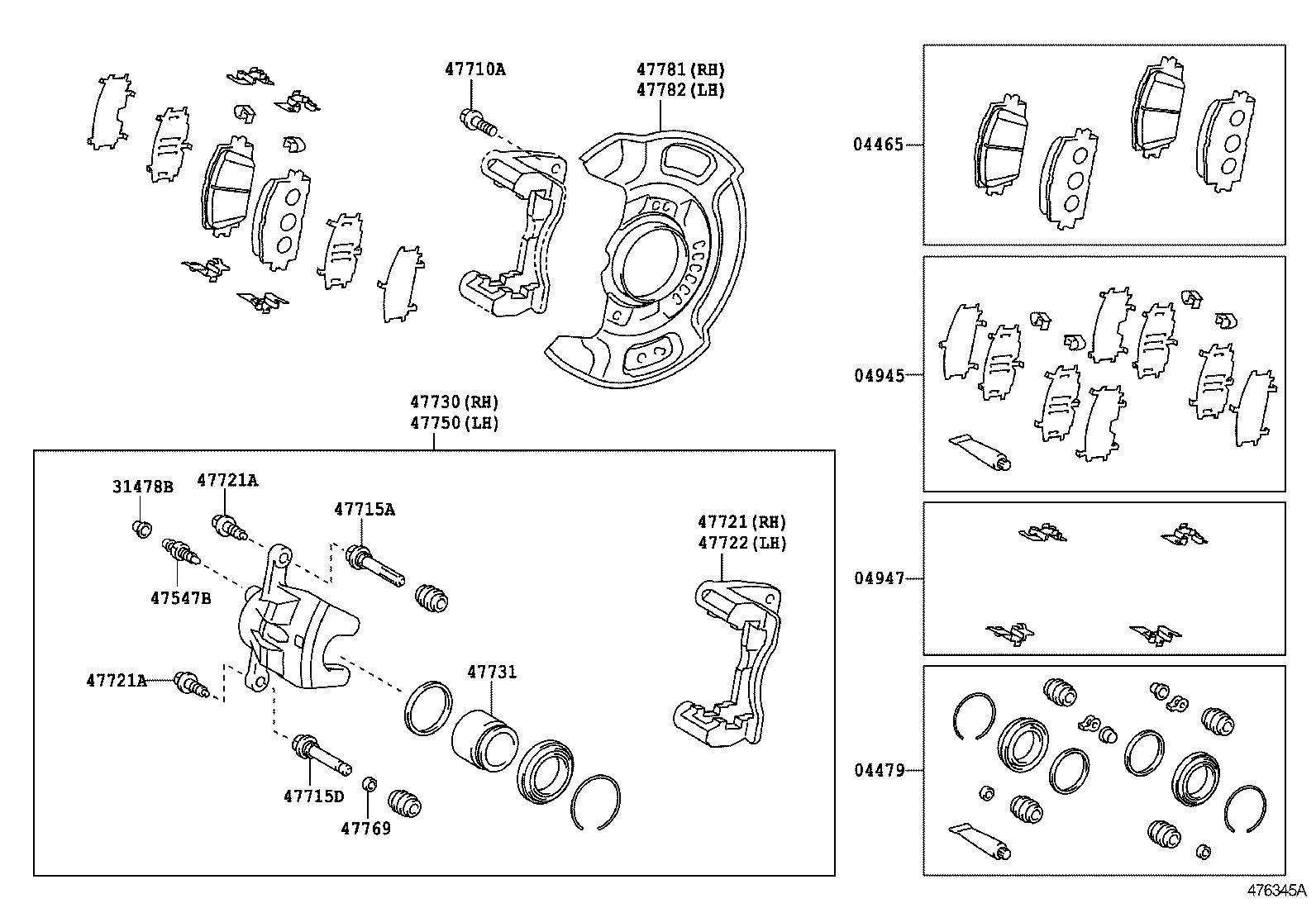 47715-06250 PIN, FRONT DISC BRAKE CYLINDER SLIDE product image