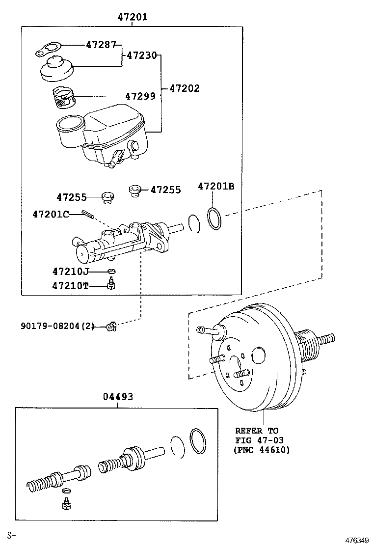 04493-0D120 CYLINDER KIT, BRAKE MASTER product image