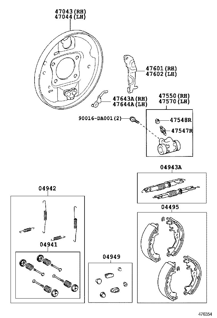 47601-0D070 LEVER SUB-ASSY, PARKING BRAKE SHOE, RH(FOR REAR BRAKE) product image