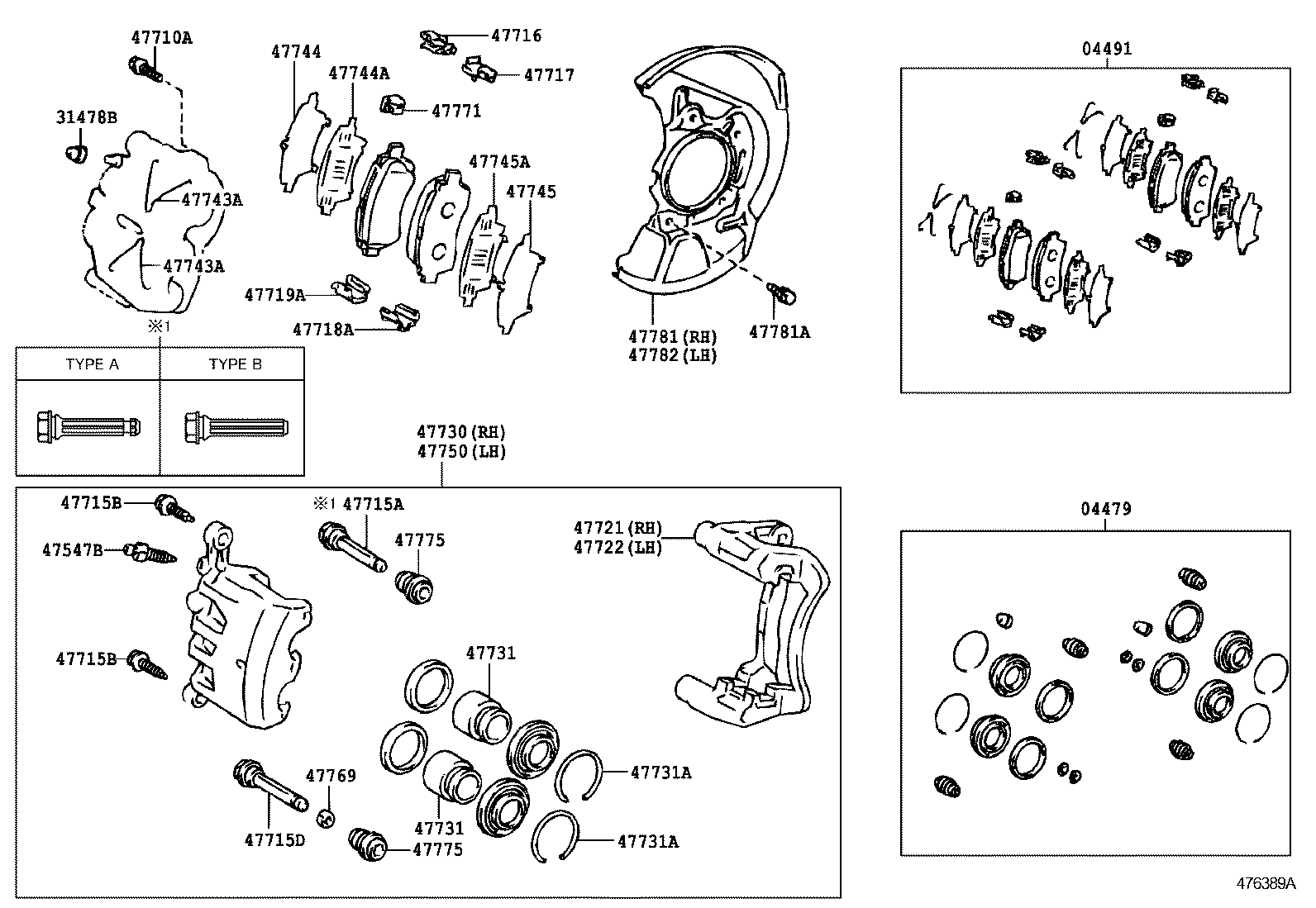 47717-06080 PLATE, PAD SUPPORT, NO.2(FOR FRONT DISC BRAKE) product image