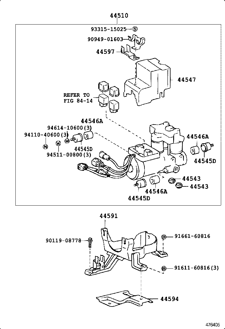 47311-28281 TUBE, FRONT BRAKE, NO.1 product image