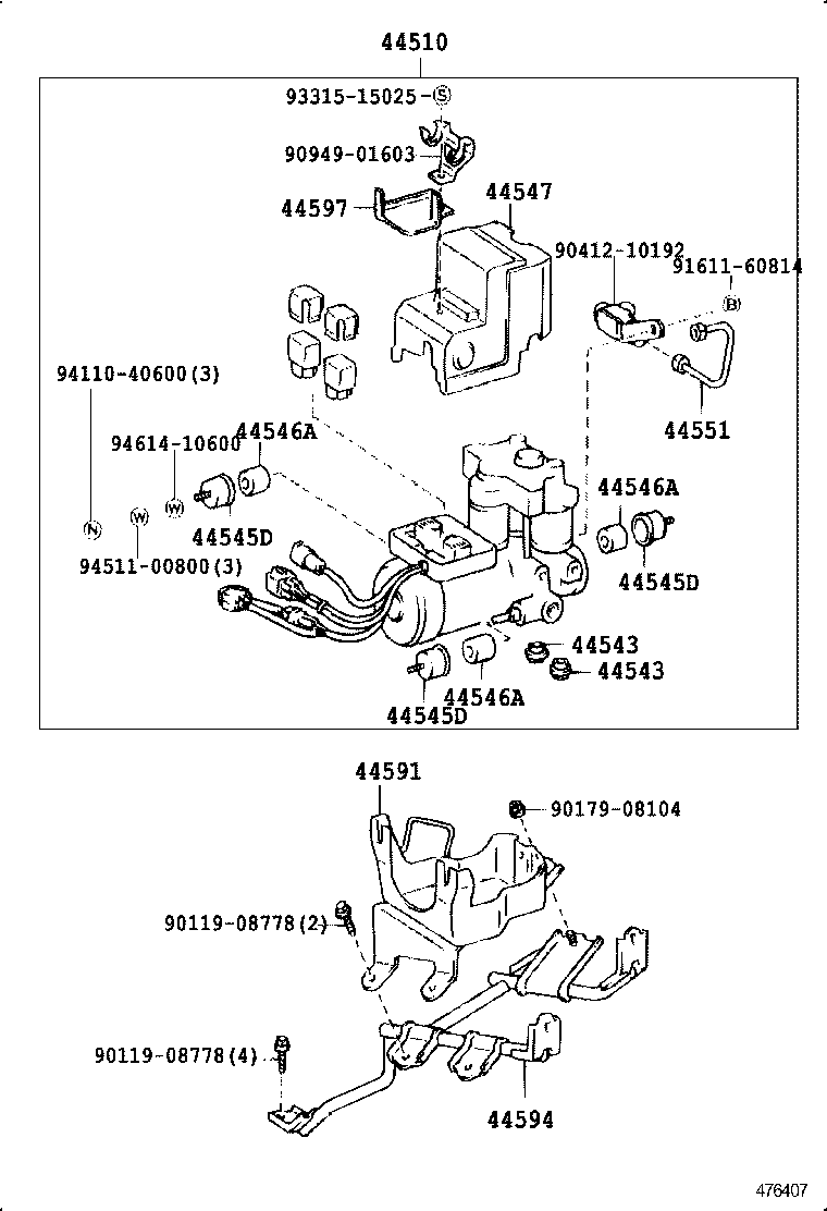 47311-28281 TUBE, FRONT BRAKE, NO.1 product image