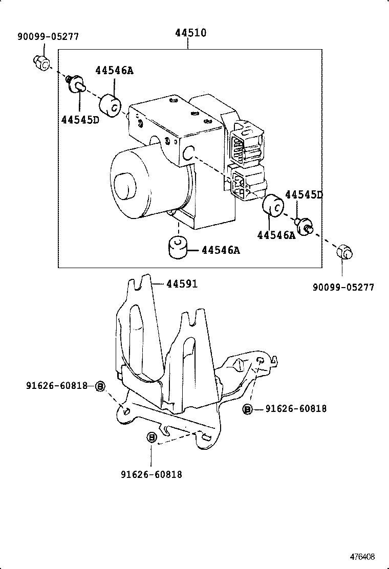 47311-28281 TUBE, FRONT BRAKE, NO.1 product image