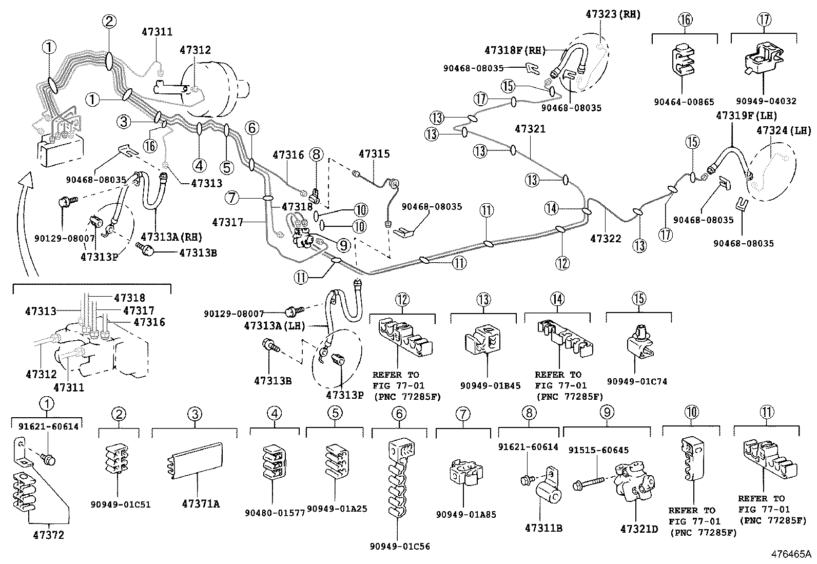 44590-68020 BRACKET ASSY, BRAKE ACTUATOR product image
