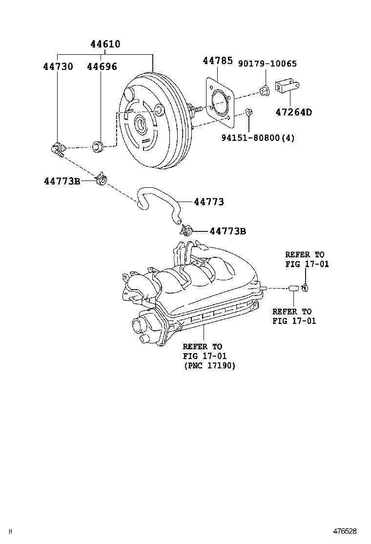 44610-53320 BOOSTER ASSY, BRAKE product image