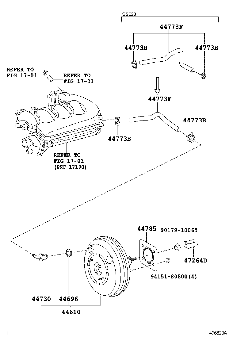 44610-53320 BOOSTER ASSY, BRAKE product image